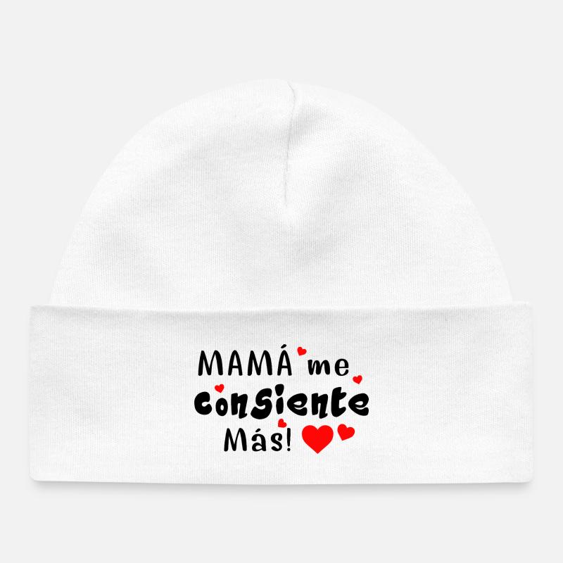 Maman me gâte encore plus - Bonnet bébé bio - blanc