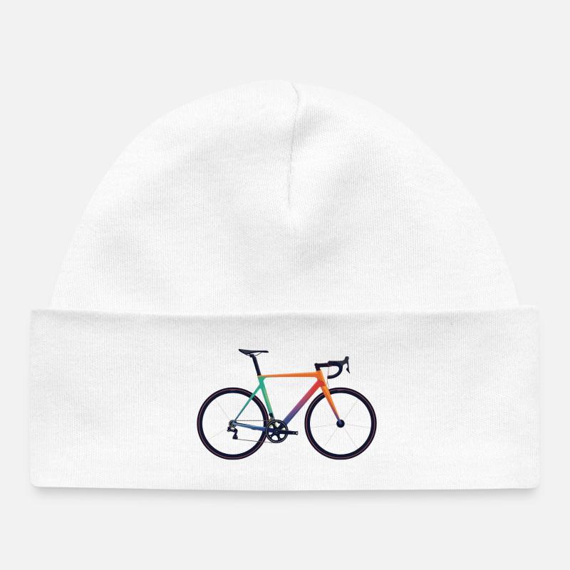 Rennrad_bunt - Bonnet bébé bio - blanc