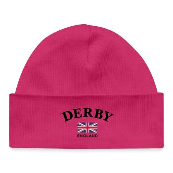 Derby, England - Baby Organic Beanie - white - Front
