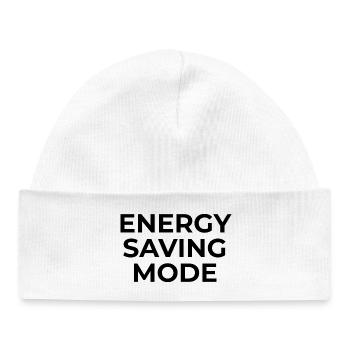 ENERGY SAVING MODE – Minimal Unisex Sweatshirt - Baby Organic Beanie - white - Front
