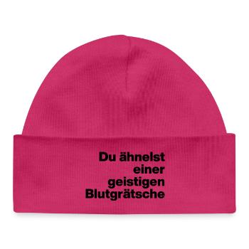 TU RESSEMBLES À UN TACLE DE SANG MENTAL. SARCASME - Bonnet bébé bio - blanc - Devant
