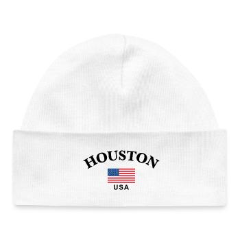 Houston, USA - Baby Organic Beanie - white - Front