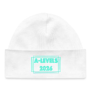 A-Levels 2026 Graduation - Baby Organic Beanie - white - Front