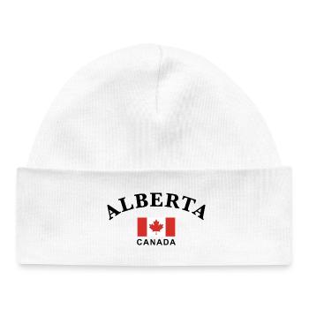 Alberta, Canada - Bonnet bébé bio - blanc - Devant
