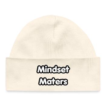 T-shirt Mindset Matters | T-shirt de motivation - Bonnet bébé bio - blanc - Devant