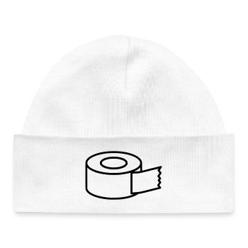 Klebeband Tape Handwerk Icon - Baby Organic Mütze - Weiß - Vorne