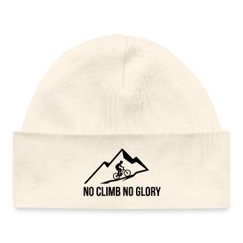 Mountainbike No Climb No Glory MTB Radsport - Baby Organic Mütze - Weiß - Vorne