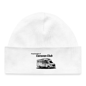 Caravan Graphic Silhouette - Baby Organic Mütze - Weiß - Vorne