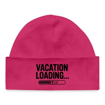 Vacation Loading... - Baby Organic Beanie - white - Front