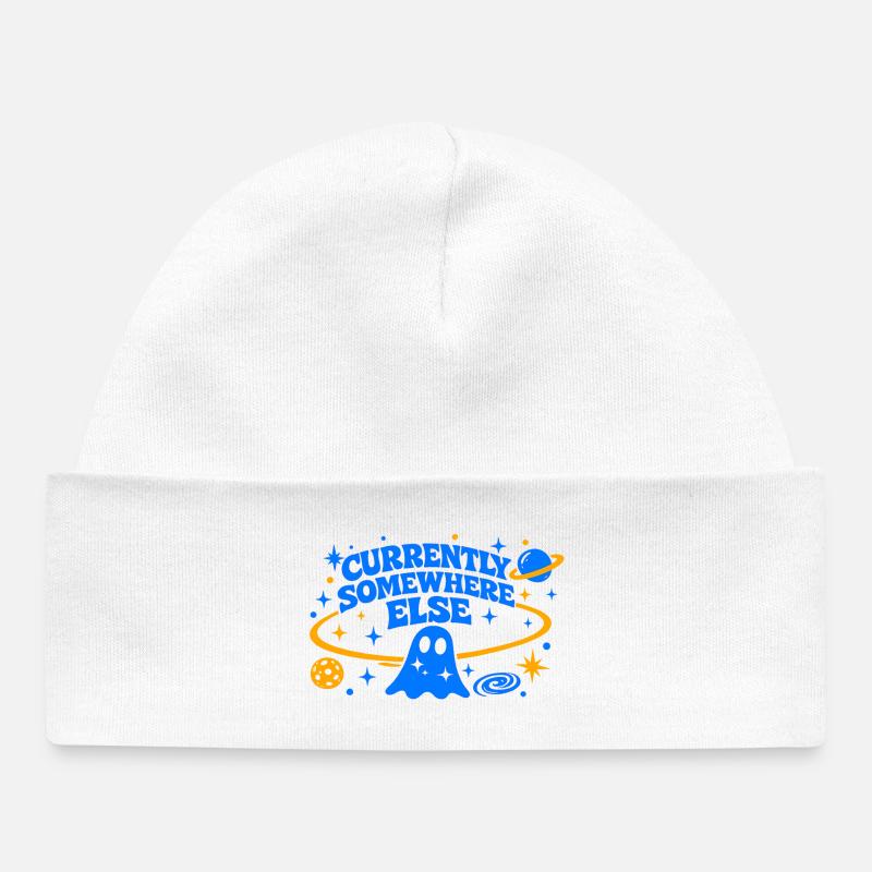 CURRENTLY SOMEWHERE ELSE - Baby Organic Beanie - white
