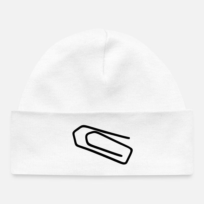 Trombone de bureau - Bonnet bébé bio - blanc