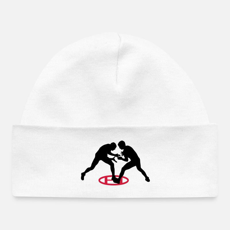 lutte gréco-romaine - Bonnet bébé bio - blanc