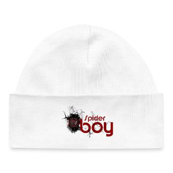 Héros Arachnide : Emblème de la Toile Pourpre - Bonnet bébé bio - blanc - Devant