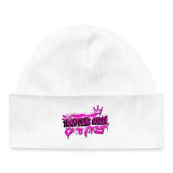 Trampoline Graffiti Queen - Bonnet bébé bio - blanc - Devant