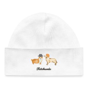 Hütehunde, Hunde mit Hüten - Baby Organic Mütze - Weiß - Vorne