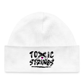 Toxic Strings 2 Farben - Baby Organic Mütze - Weiß - Vorne