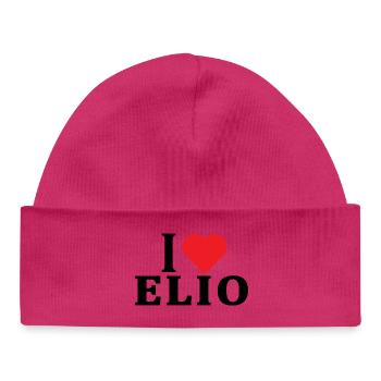 t-shirt I love Elio t-shirt gift idea - Baby Organic Beanie - white - Front