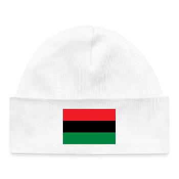 Drapeau de l’UNIA - Alliance Panafricaine Afrique - Bonnet bébé bio - blanc - Devant