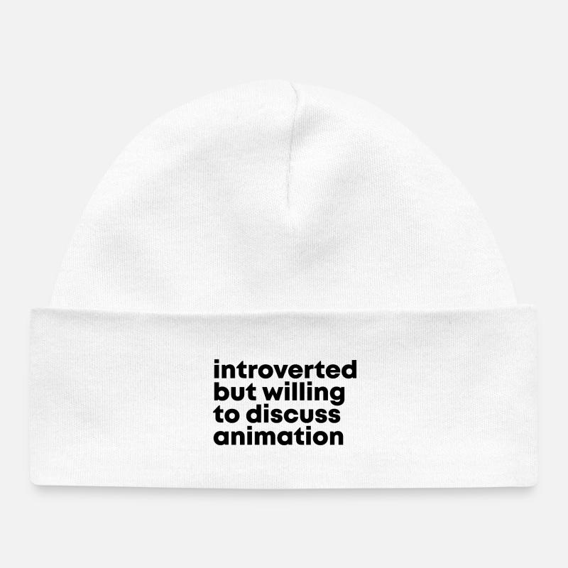 Animation - Baby Organic Beanie - white
