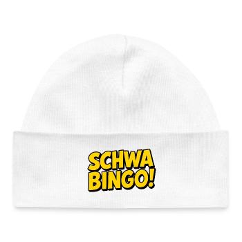 Schwabingo: Retro Wortwitz - Baby Organic Mütze - Weiß - Vorne