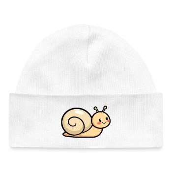 Schnecke - Baby Organic Mütze - Weiß - Vorne