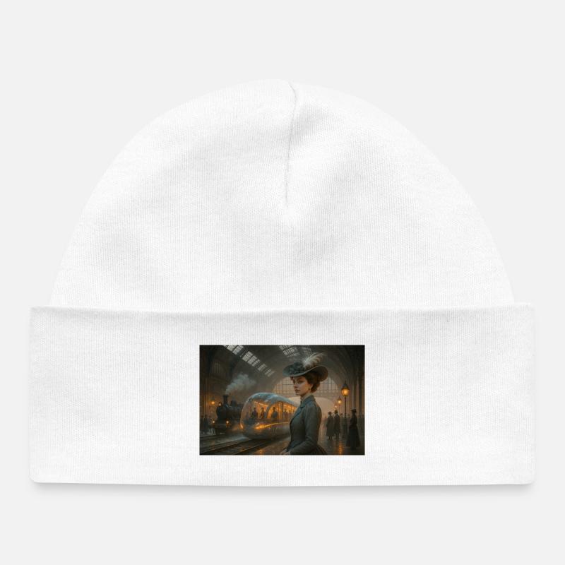 entrée en gare - Bonnet bébé bio - blanc