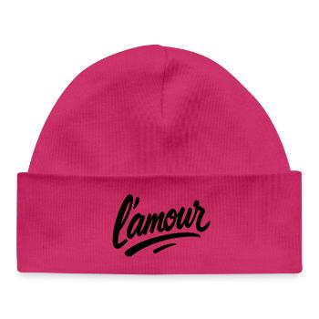 L’amour – Scénario d’amour - Bonnet bébé bio - blanc - Devant