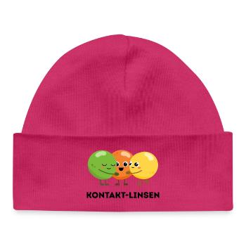 Kontakt-Linsen – Lustiges Wortspiel - Baby Organic Mütze - Weiß - Vorne