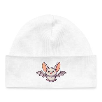 chauve-souris - Bonnet bébé bio - blanc - Devant