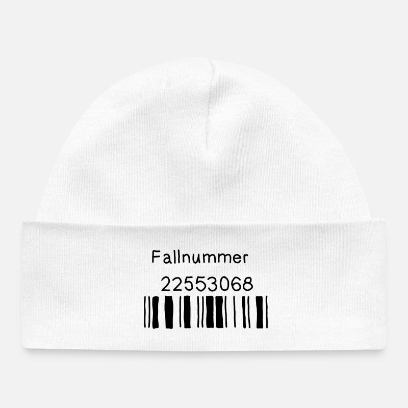Fallnummer - Baby Organic Mütze - Weiß