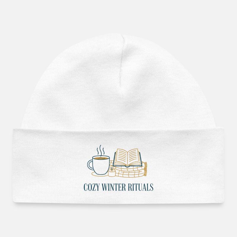 Rituels d’hiver douillets - Bonnet bébé bio - blanc