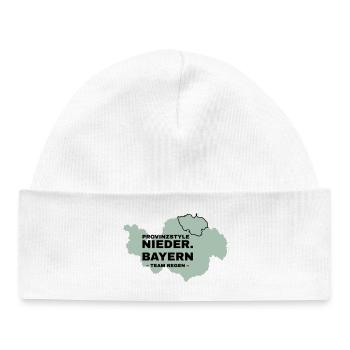 Lower Bavaria | RAIN - Baby Organic Beanie - white - Front