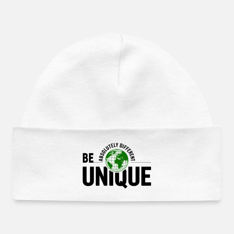 Unique Globe Vert - Bonnet bébé bio - blanc