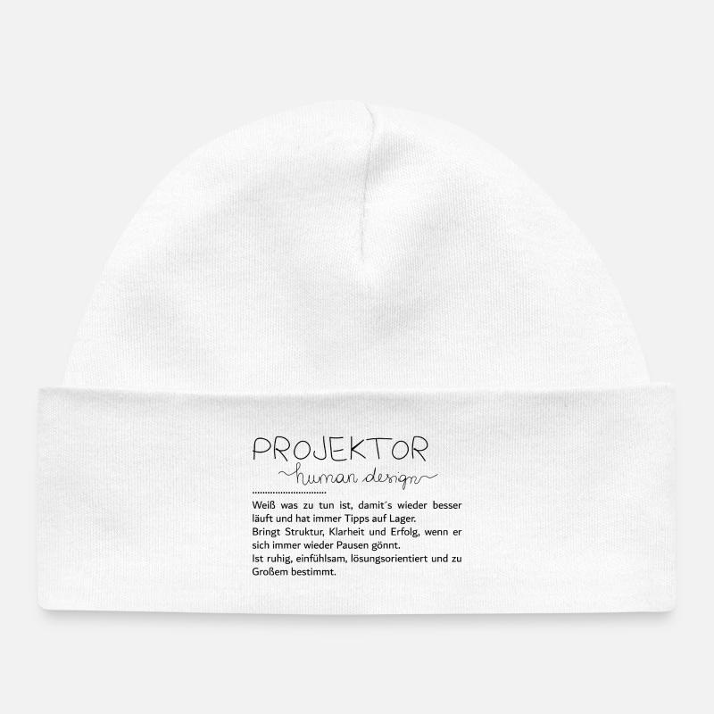Tu es un projecteur - Bonnet bébé bio - blanc