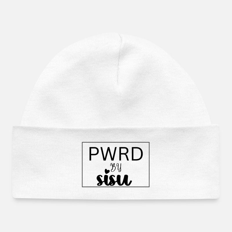 Propulsé par SISU - Bonnet bébé bio - blanc