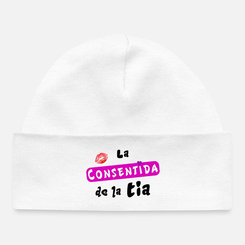 La chérie de tante - Bonnet bébé bio - blanc