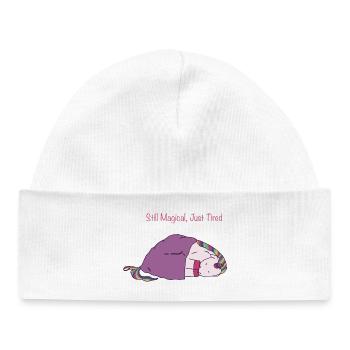 Toujours magique, juste fatigué - Bonnet bébé bio - blanc - Devant