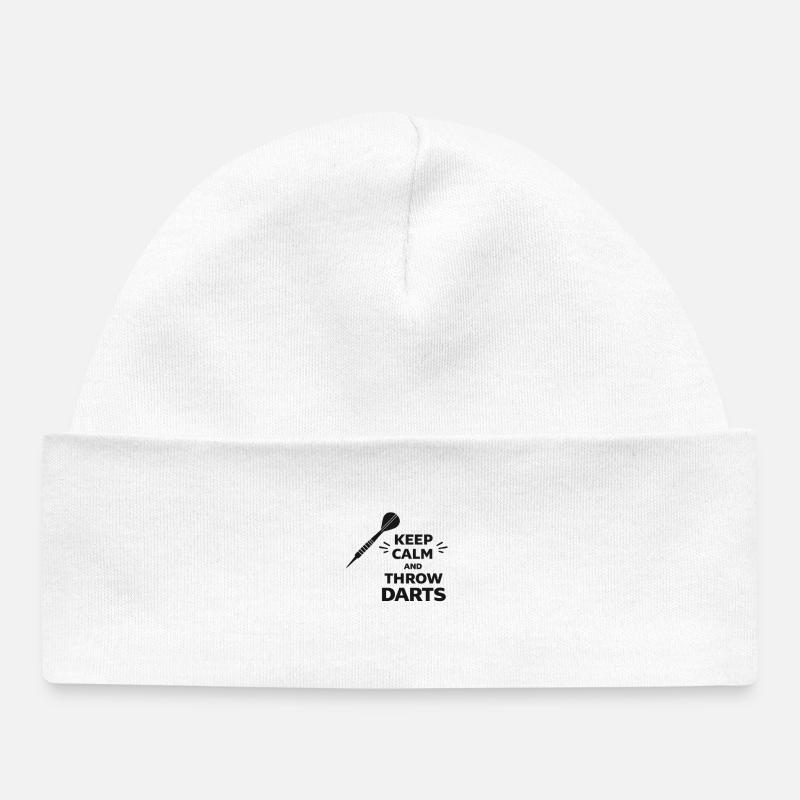 Typographie de Darts Rest - Bonnet bébé bio - blanc