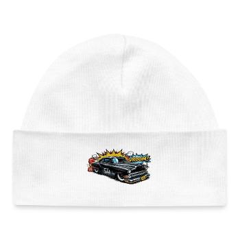 Chevy Bel Air 1954 - American Dream Hot Rod Comic - Baby Organic Beanie - white - Front