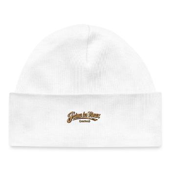 I love old rusty trucks - Baby Organic Beanie - white - Front