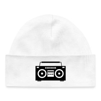 Boombox - Baby Organic Beanie - white - Front