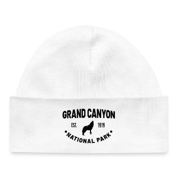 Parc national du Grand Canyon créé en 1919 - Bonnet bébé bio - blanc - Devant