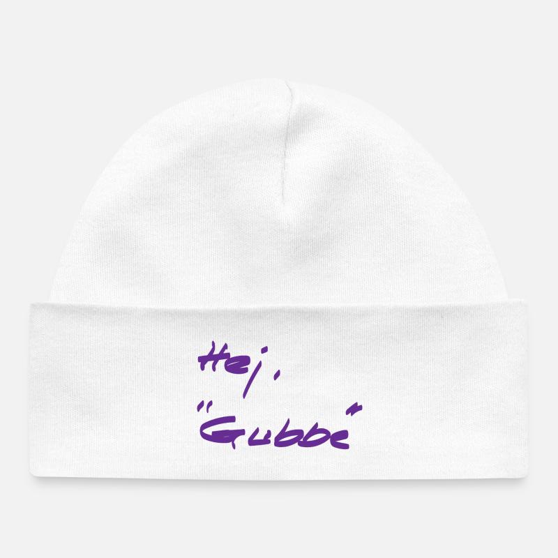 Bienvenue - différent - suédois - Bonnet bébé bio - blanc
