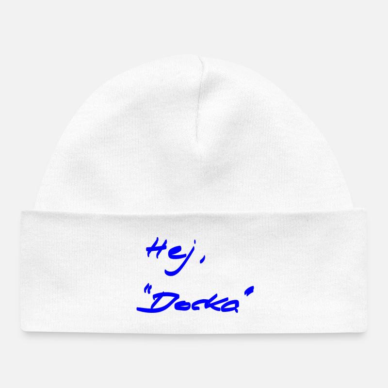 Bienvenue - différent - suédois - Bonnet bébé bio - blanc