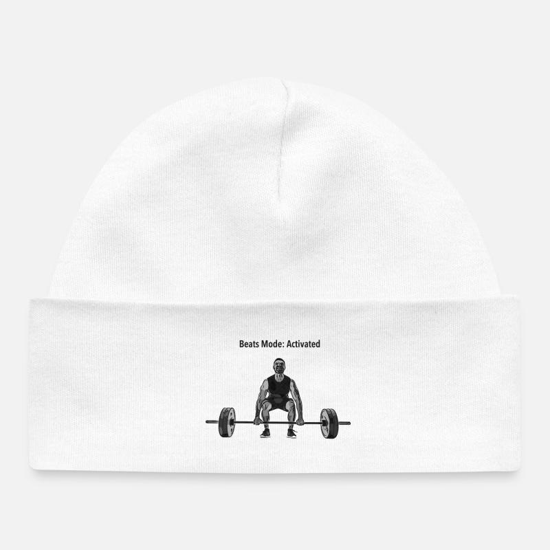 Mode Beats Actif : Renforcement musculaire - Bonnet bébé bio - blanc