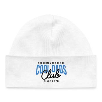 Cool Dads Club Member since 2026 Dad Gift - Baby Organic Beanie - white - Front