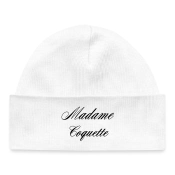 Madame Coquette Elegance Frauen - Baby Organic Mütze - Weiß - Vorne
