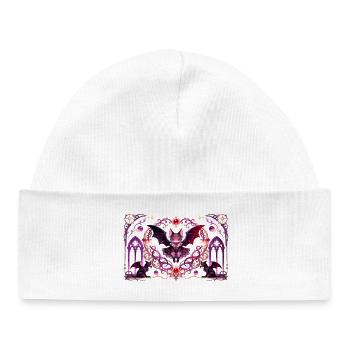 Gothic Vampire Cat Dark Fantasy Witchy Design - Baby Organic Beanie - white - Front
