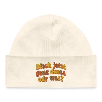 Swabian, Swabia, Stuttgart, Swabian - Baby Organic Beanie - white - Front