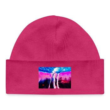 Neon Rift Psychedelic - Baby Organic Mütze - Weiß - Vorne